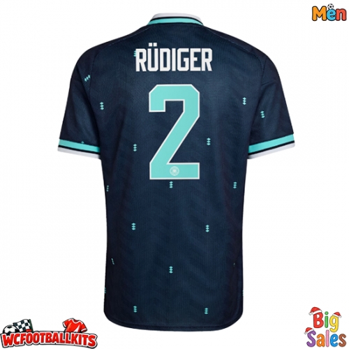 Germany Antonio Rudiger #2 Replica Away Stadium Shirt World Cup 2026 Short Sleeve